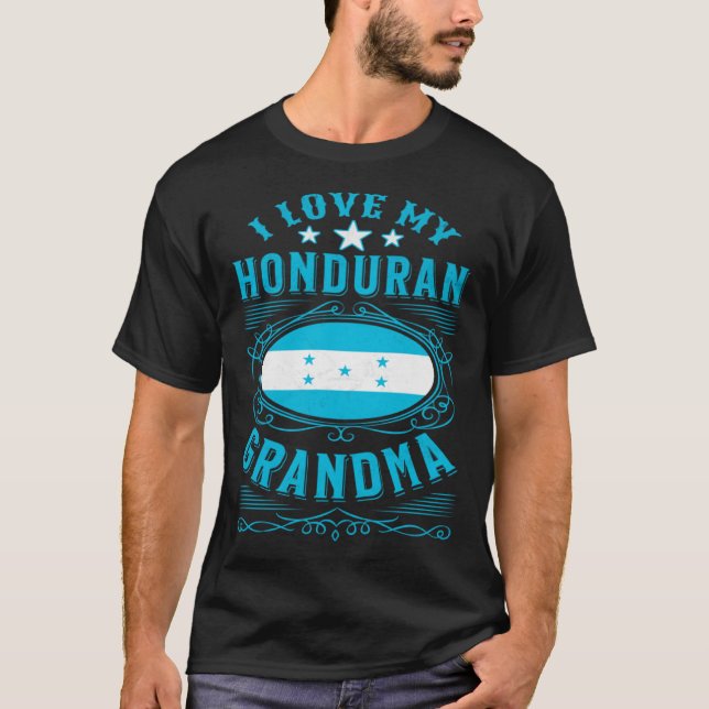 Camiseta I love my Honduran grandma (Anverso)