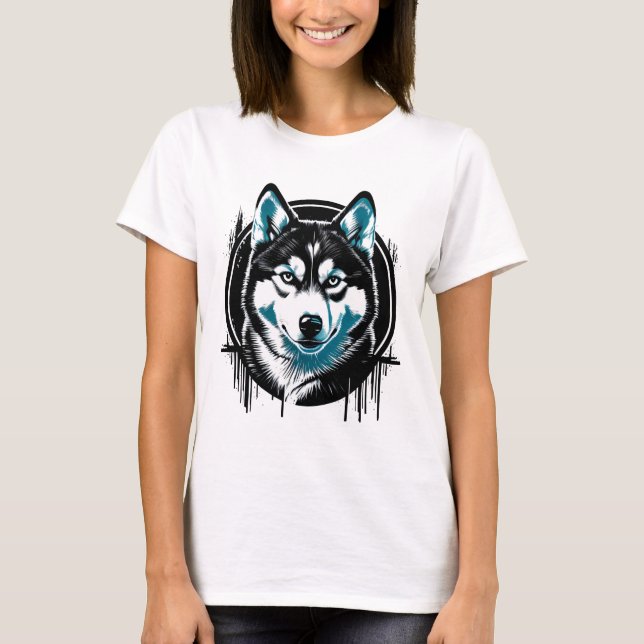 CAMISETA I LOVE MY HUSKY (Anverso)