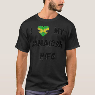 Camiseta I Love My Jamaican Wife Jamaica Caribbean Mothers