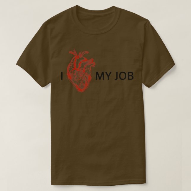 Camiseta I love my job (Diseño del anverso)