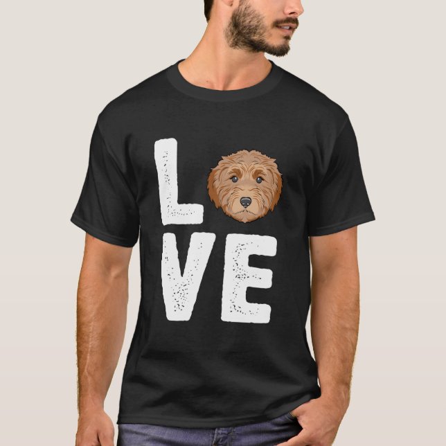 Camiseta I Love My Labradoodle (Anverso)