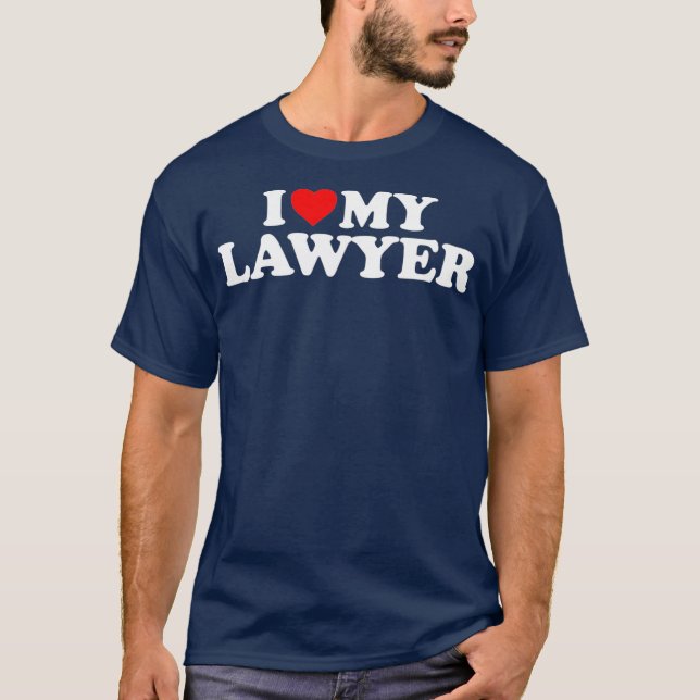 Camiseta I Love My Lawyer   Heart My Lawyer (Anverso)