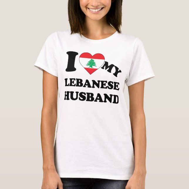 Camiseta I love my Lebanese Husband (Anverso)