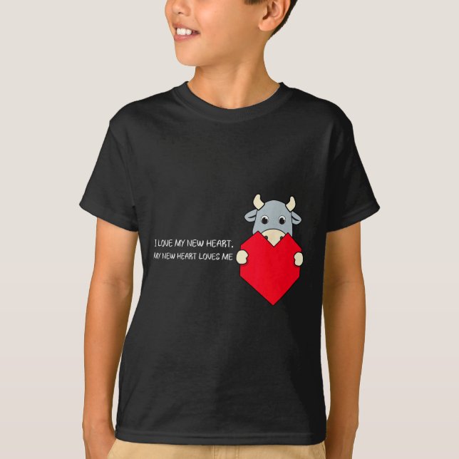 Camiseta I Love My New Heart Loves Me Heart Health Awarenes (Anverso)