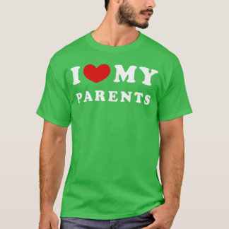 Camiseta I Love My Parents I Love My Parents vintage