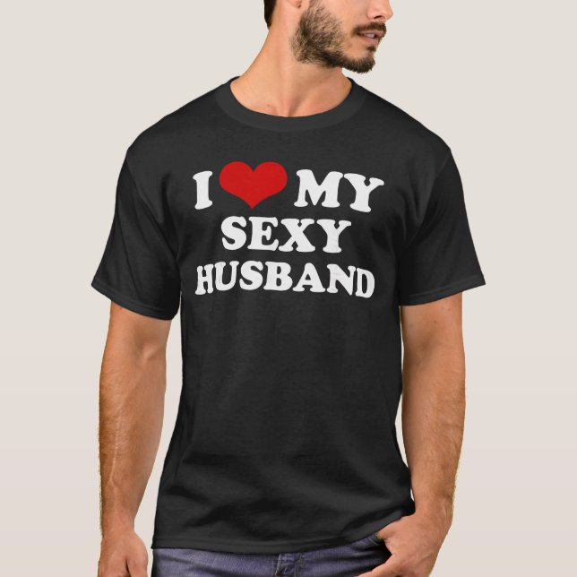Camiseta I Love My Sey Husband Funny Valentines Day Red Hea (Anverso)