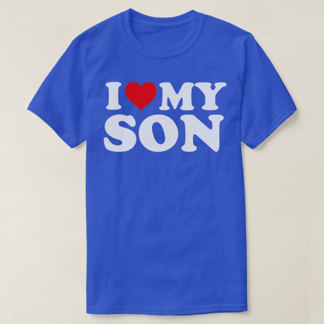 Camiseta I Love My Son  (Diseño del anverso)
