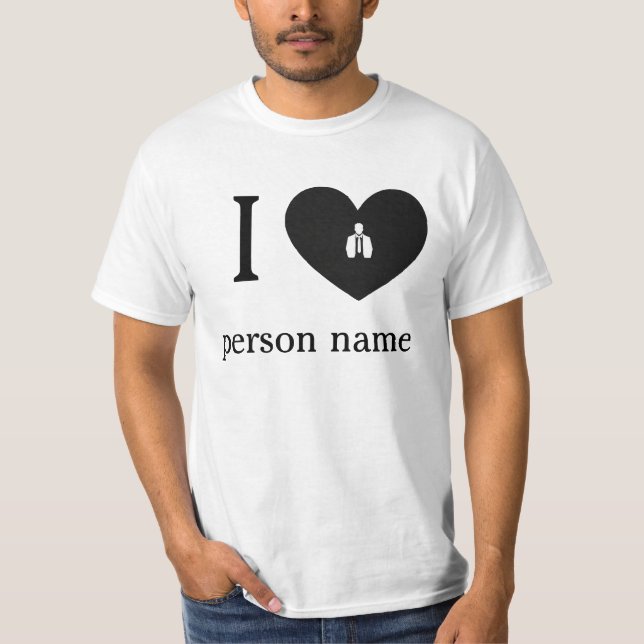Camiseta I Love My type Custom T-Shirt (Anverso)