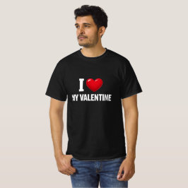 Camiseta I Love My Valentine