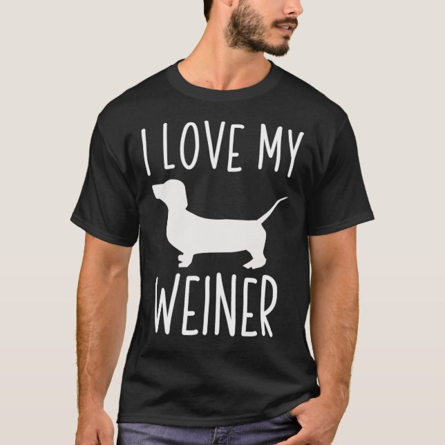 Camiseta I Love My Weiner Classic T-Shirt (Anverso)