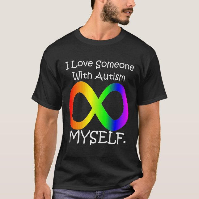 Camiseta I Love Myself Autism White (Anverso)