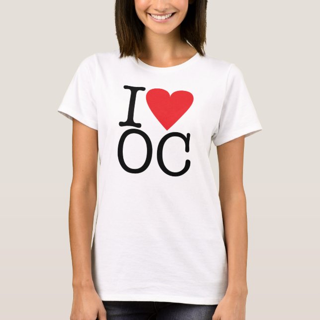Camiseta I Love Naranja County (Anverso)