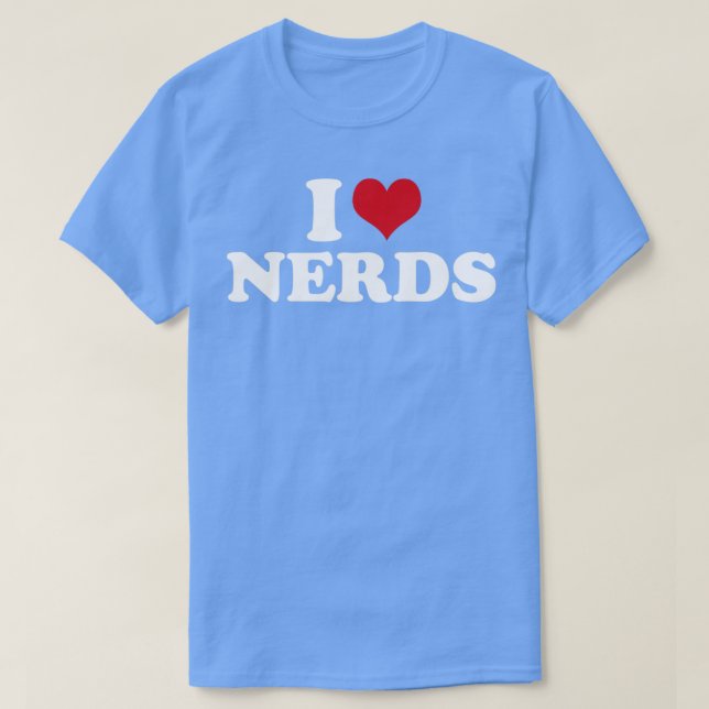 Camiseta I Love Nerd1 (Diseño del anverso)