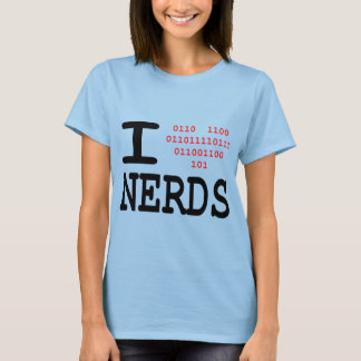 Camiseta I love nerds - ringer tee
