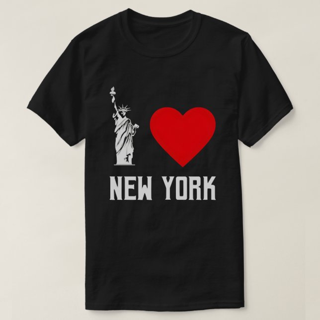 Camiseta I Love New York Heart T‑Shirt Design (Diseño del anverso)