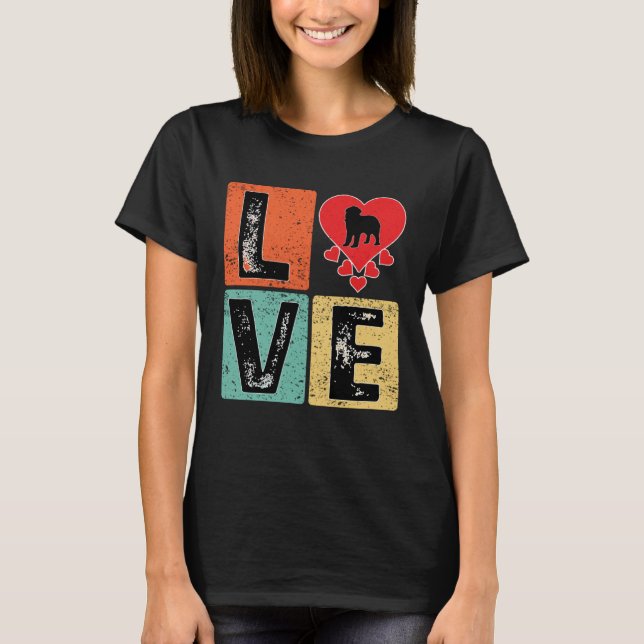 Camiseta I Love Newfoundland Dog  Valentine s Day Newfoundl (Anverso)