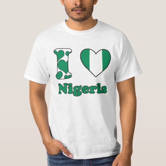 Camiseta I love Nigeria (Anverso)