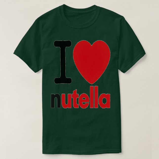 CAMISETA I LOVE NUTELLA  (Diseño del anverso)