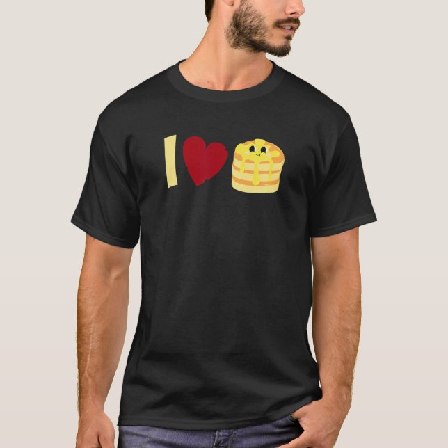 Camiseta I love Pancakes     Pancake (Anverso)