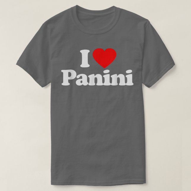 Camiseta I Love Panini Heart Funny  (Diseño del anverso)