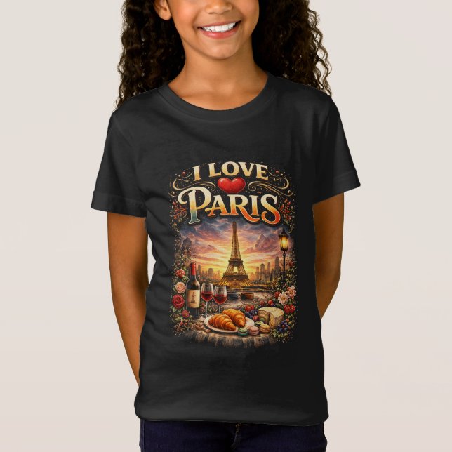 Camiseta I Love Paris (Anverso)