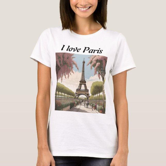 Camiseta I love Paris (Anverso)