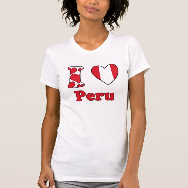 Camiseta I love Peru (Anverso)