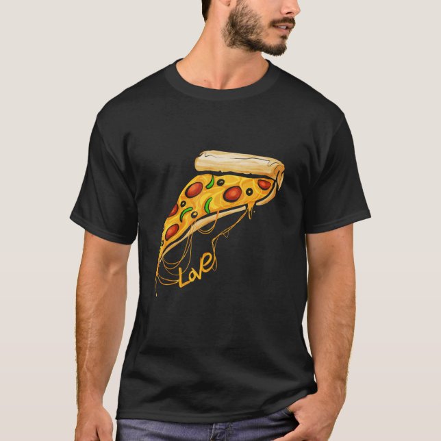 Camiseta I love Pizza Slice Cheese Pizza (Anverso)