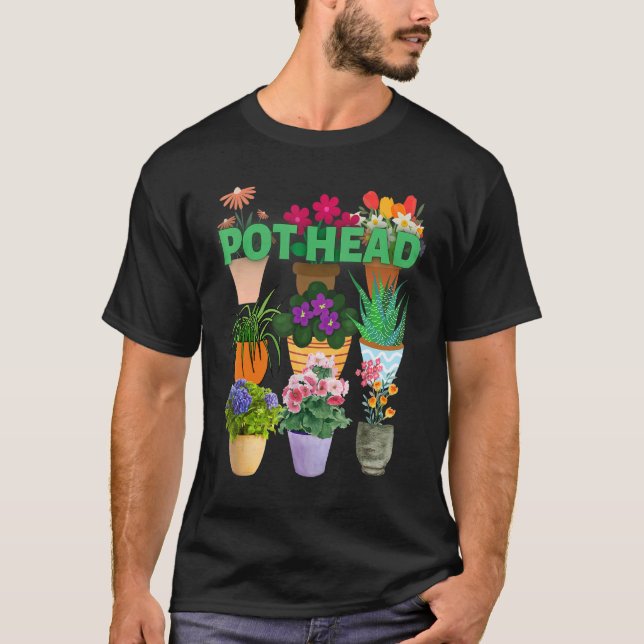Camiseta I love plants POT HEAD (Anverso)