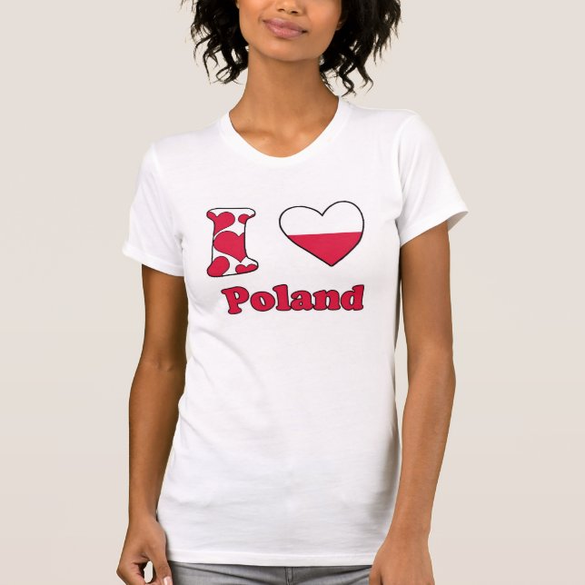 Camiseta I love Poland (Anverso)