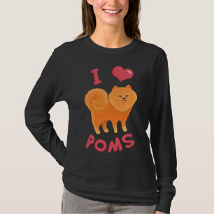 Camiseta I Love Pomeranians 106