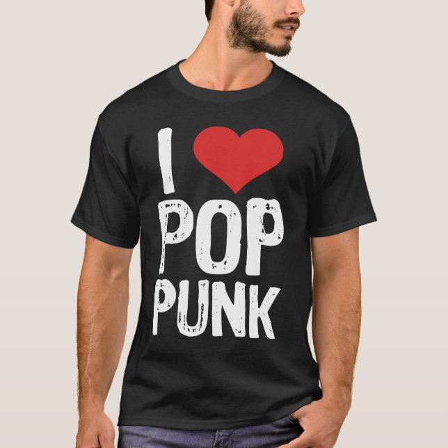 Camiseta I Love Pop Punk (Anverso)