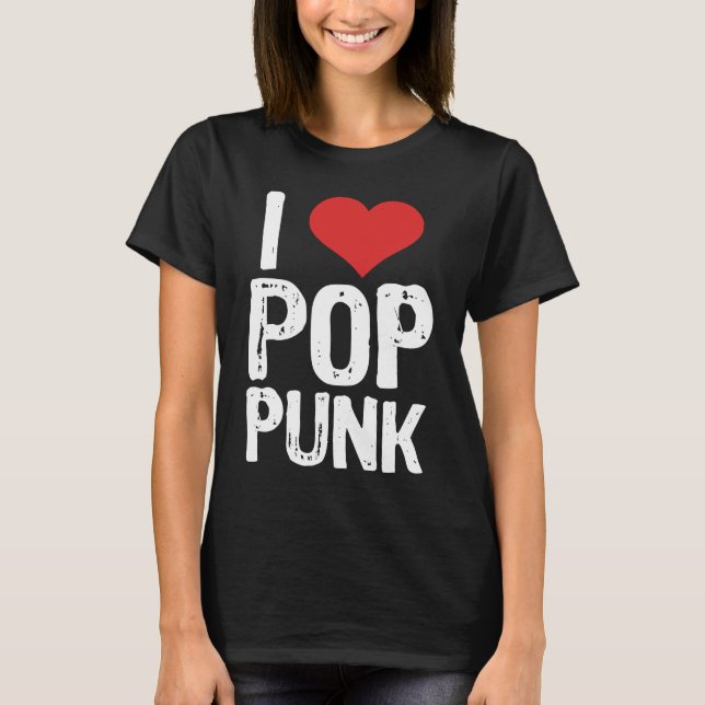 Camiseta I Love Pop Punk (Anverso)