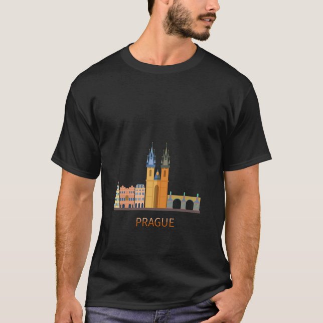 Camiseta I love Prague souvenir   Prague (Anverso)