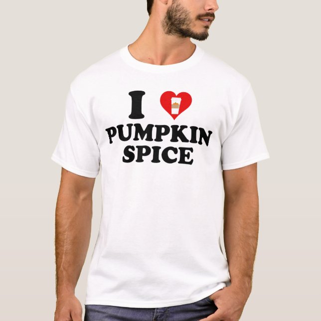Camiseta I Love Pumpkin Spice (Anverso)