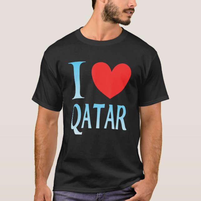 Camiseta I love Qatar (Anverso)