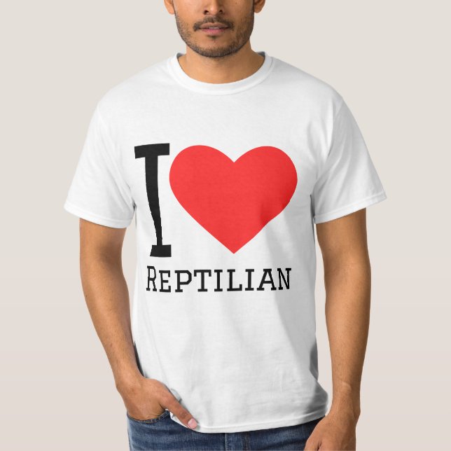 Camiseta I love reptilian (Anverso)