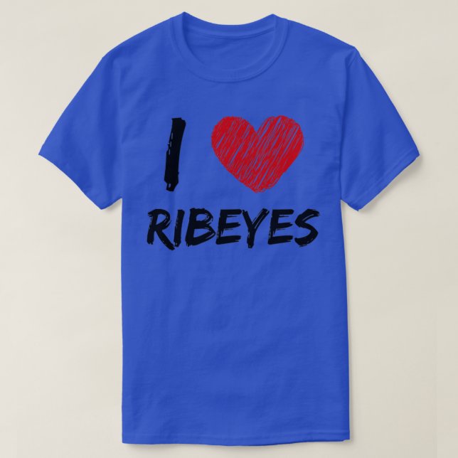 Camiseta I Love Ribeyes  (Diseño del anverso)