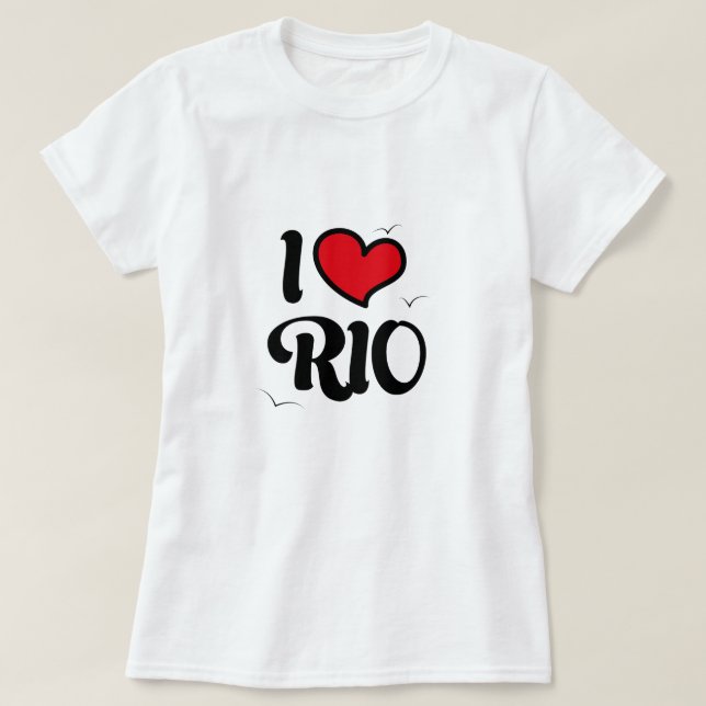 Camiseta i love rio (Diseño del anverso)