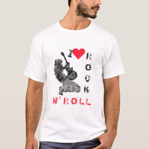 Camiseta I Love Rock N' Roll - Guitar Player - Rock Fiesta 