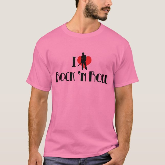 Camiseta I Love Rock & Roll (Anverso)