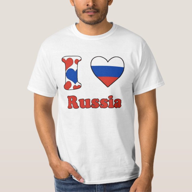 Camiseta I love Russia (Anverso)