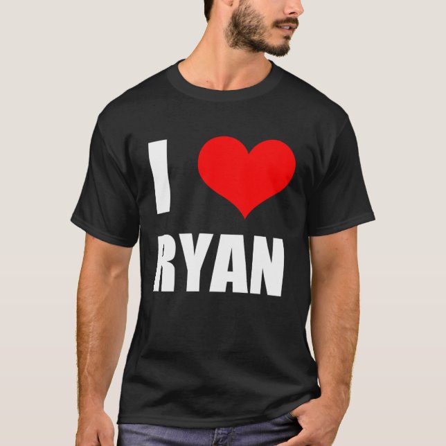 Camiseta I Love Ryan   Heart (Anverso)