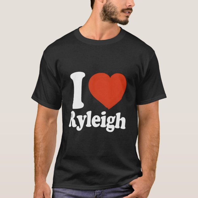 Camiseta I Love Ryleigh I He Ryleigh Red He (Anverso)