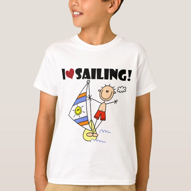 Camiseta I Love Sailing T-shirts and Gifts (Anverso)
