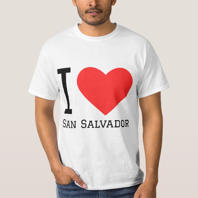 Camiseta I love San Salvador  (Anverso)