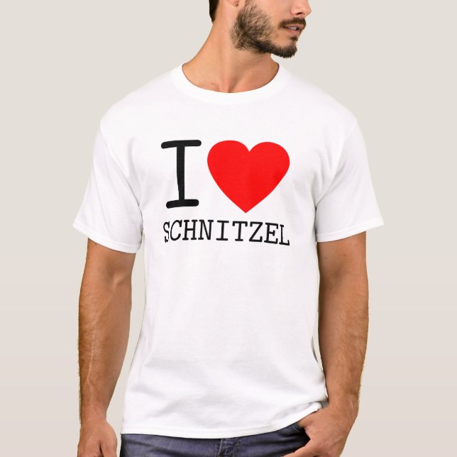 Camiseta I love Schnitzel Österreich Wiener Dialekt (Anverso)