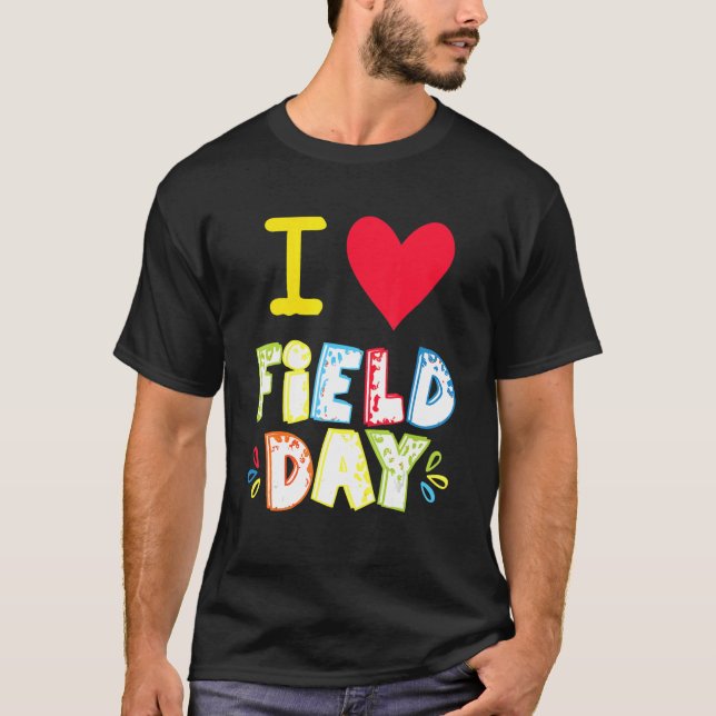 Camiseta I Love School Field Day (Anverso)