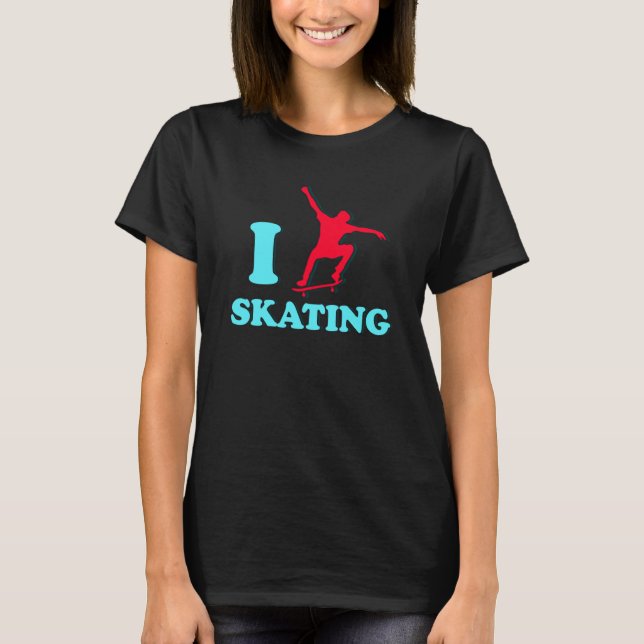 CAMISETA I LOVE SKATING (Anverso)