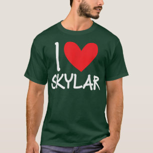 Camiseta I Love Skylar Name Personalized Men Guy BFF Friend